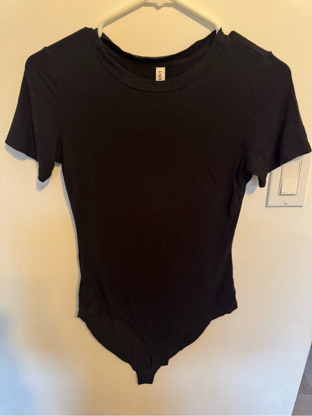Black Women’s Short-Sleeve Bodysuit